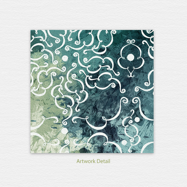 Bohemian Blue Note Card - Image 4