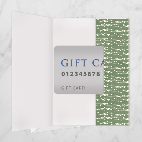 Bouquet with Stripes Gift Card Holder - Image 2