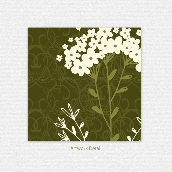White Bouquet Gift Card Holder - Image 4