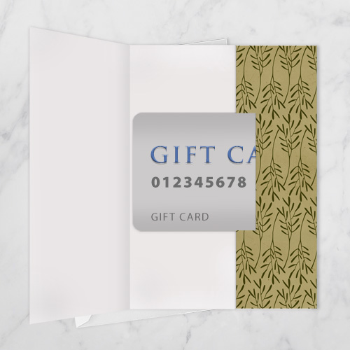 White Bouquet Gift Card Holder - Image 2