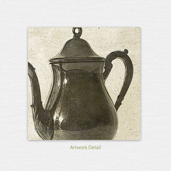 Vintage Tea Pot Note Card - Image 4