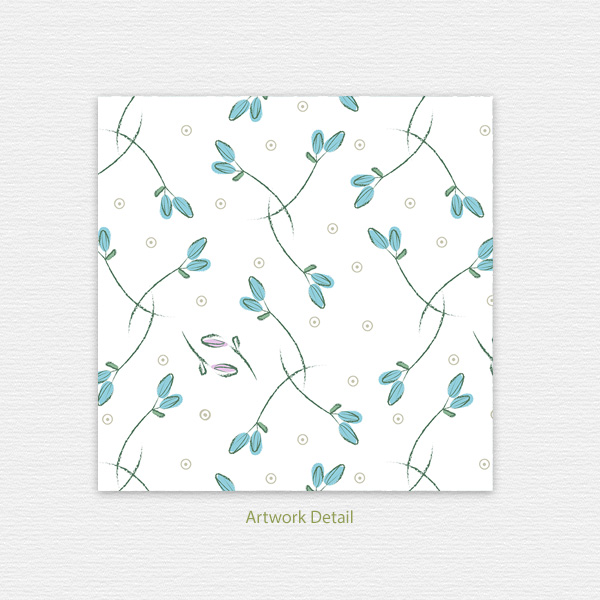 Tumbling Rosebuds Note Card - Image 4
